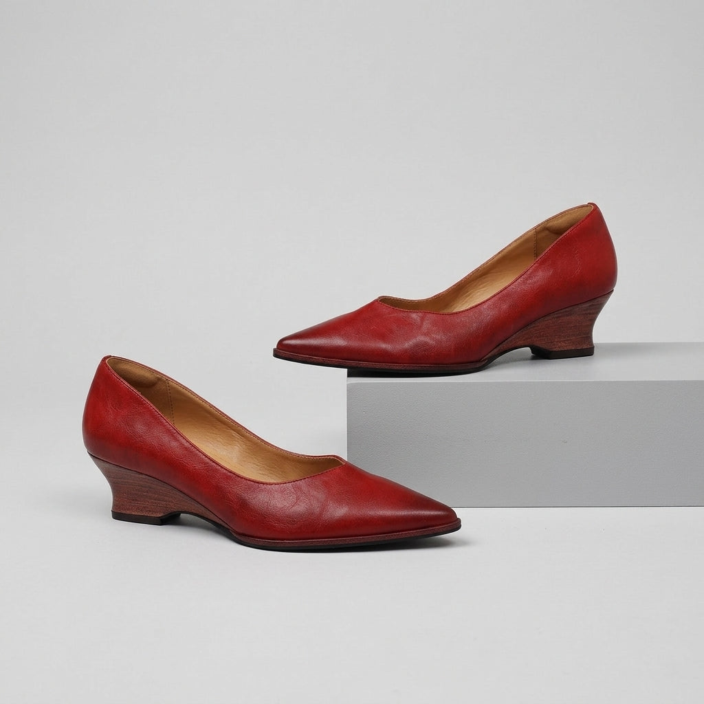 Claire Pointed Wedge Pump