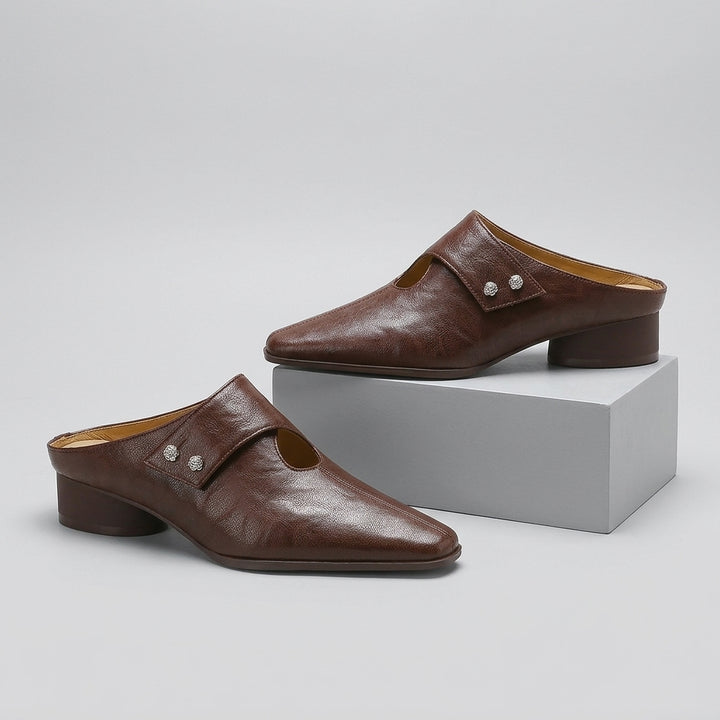 Sloane Studded Block Mule