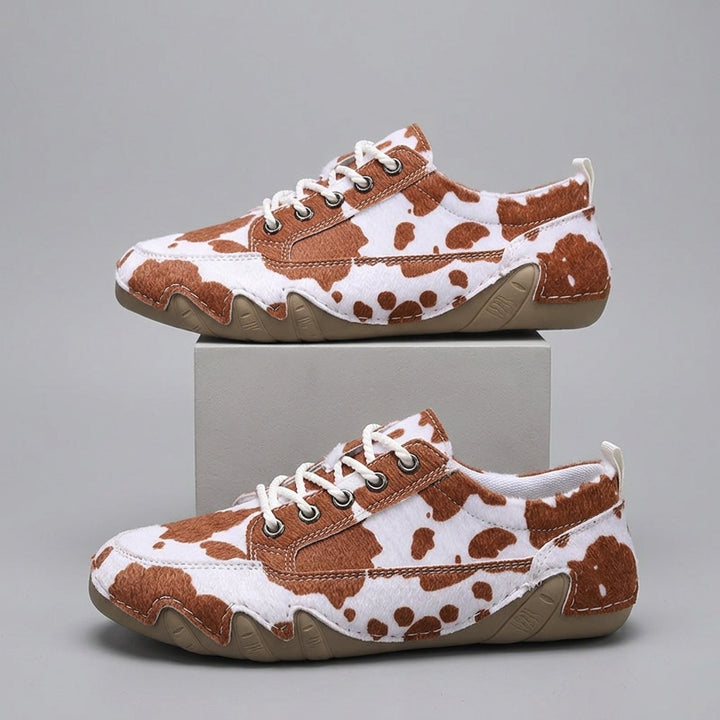 Sadie Cow Print Sneaker