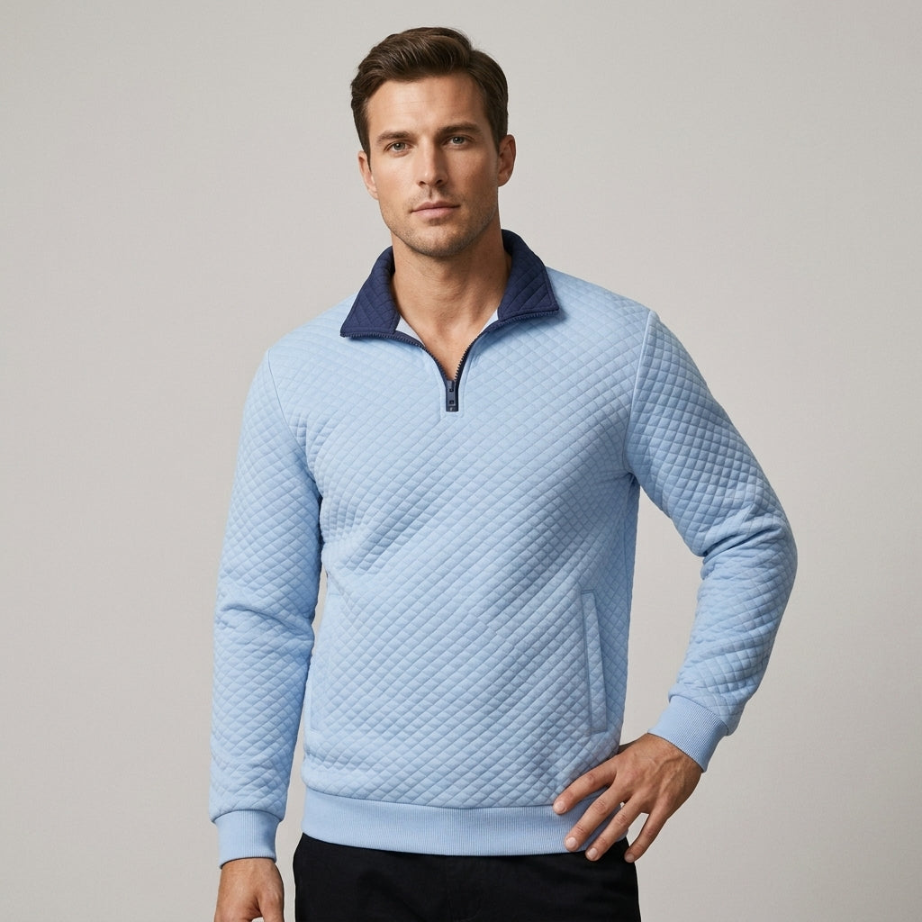 Hanover Quilted Quarter-Zip Pullover