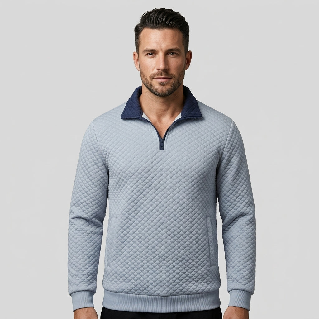Hanover Quilted Quarter-Zip Pullover