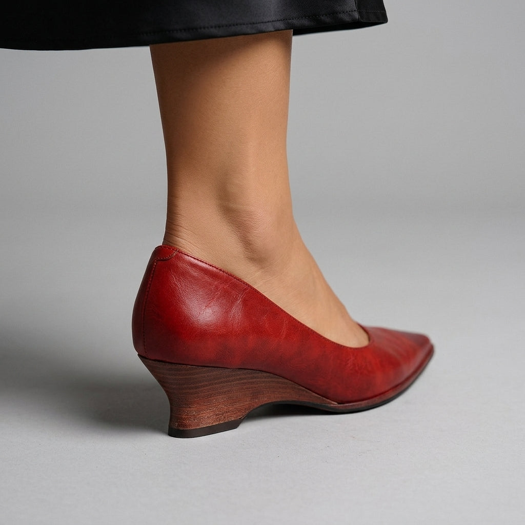 Claire Pointed Wedge Pump