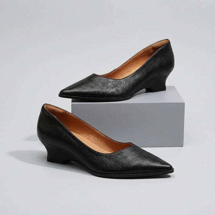 Claire Pointed Wedge Pump