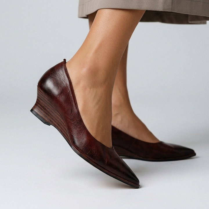 Claire Pointed Wedge Pump