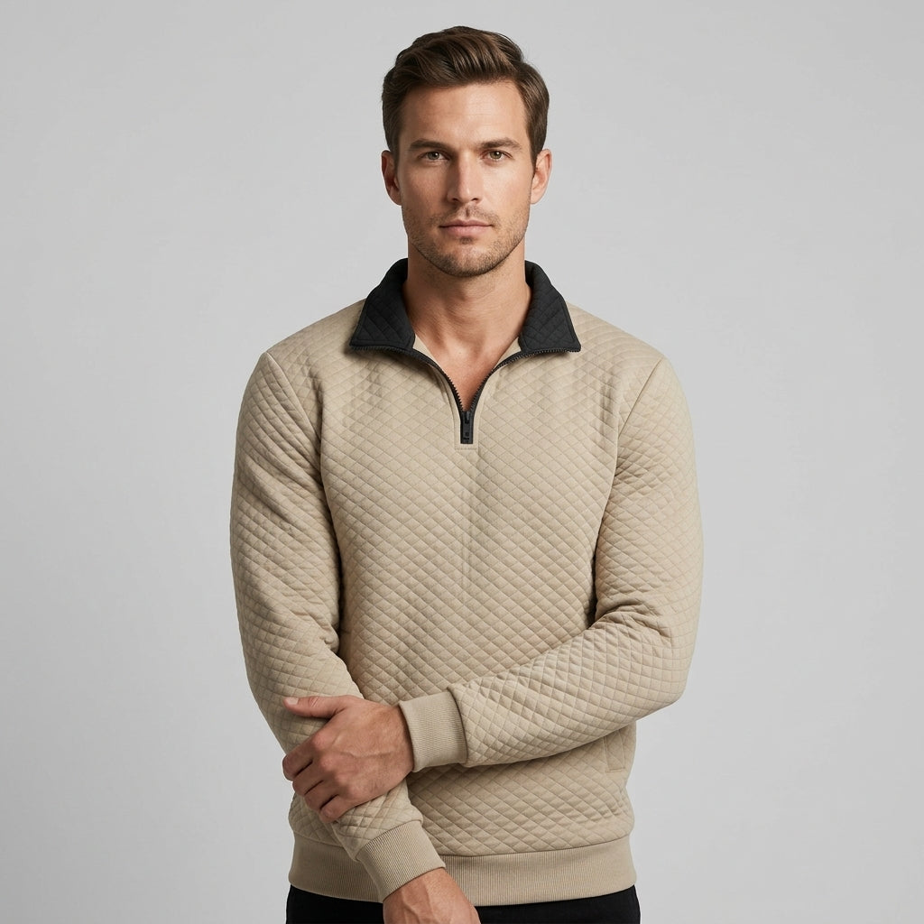 Hanover Quilted Quarter-Zip Pullover