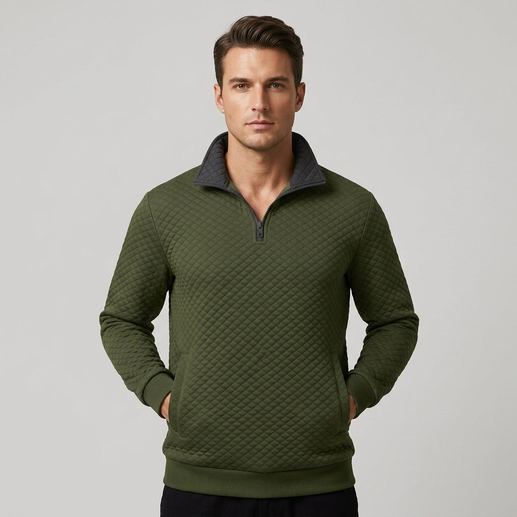 Hanover Quilted Quarter-Zip Pullover