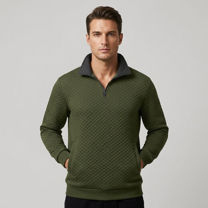 Hanover Quilted Quarter-Zip Pullover