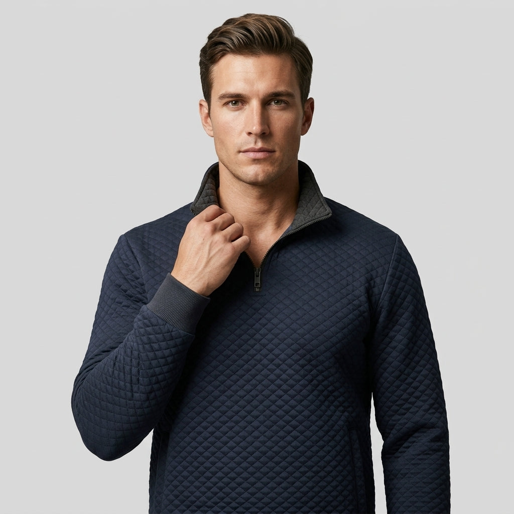 Hanover Quilted Quarter-Zip Pullover