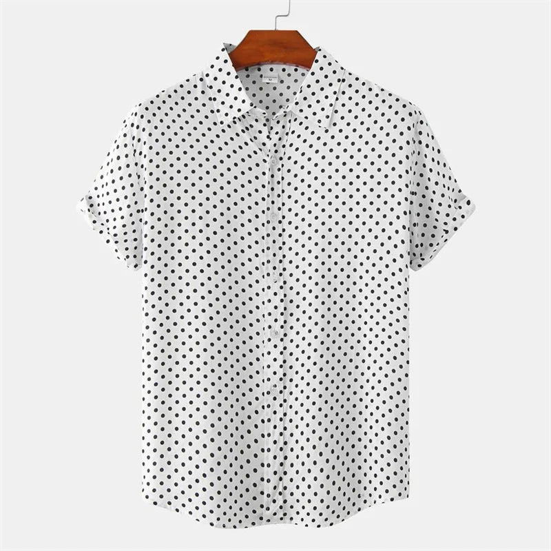 Julian Dot Print Button-Up Shirt