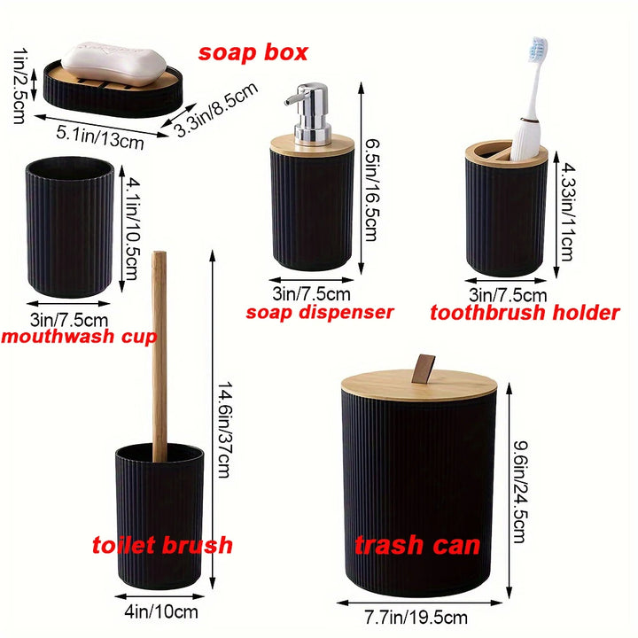 Superior Comfort 6 Piece Bathroom Set