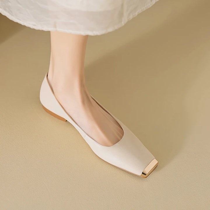 Dania Gold Toe Ballet Flat
