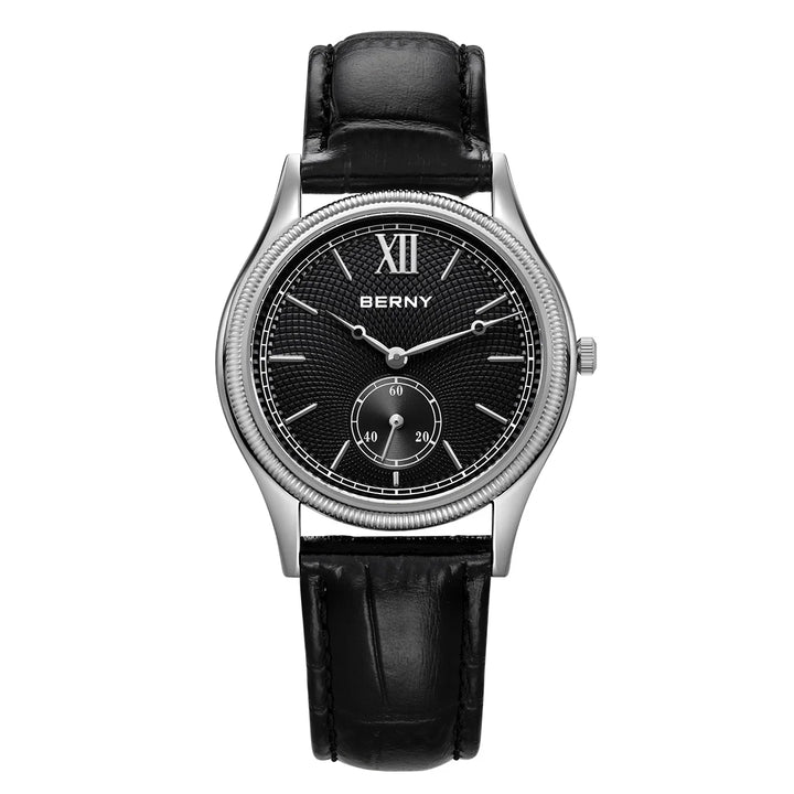 Berny Classic Leather Strap Watch, 38mm