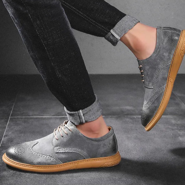 Santorini Suede Wingtip Shoe
