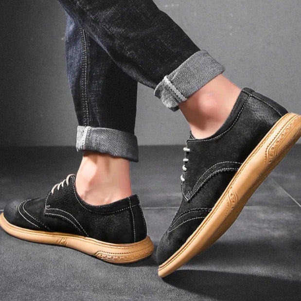 Santorini Suede Wingtip Shoe