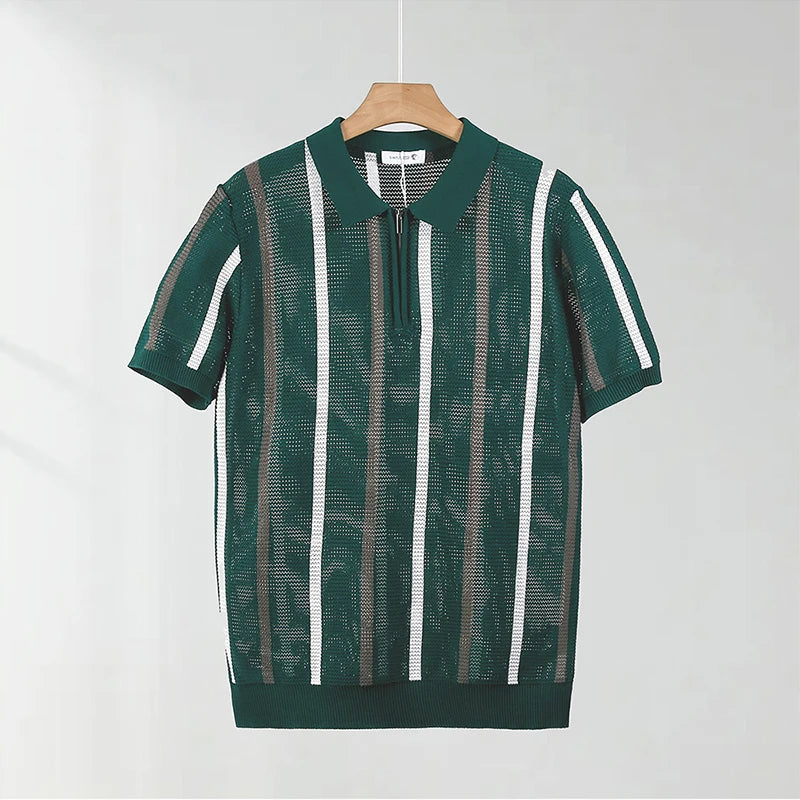 Nolan Open Knit Polo