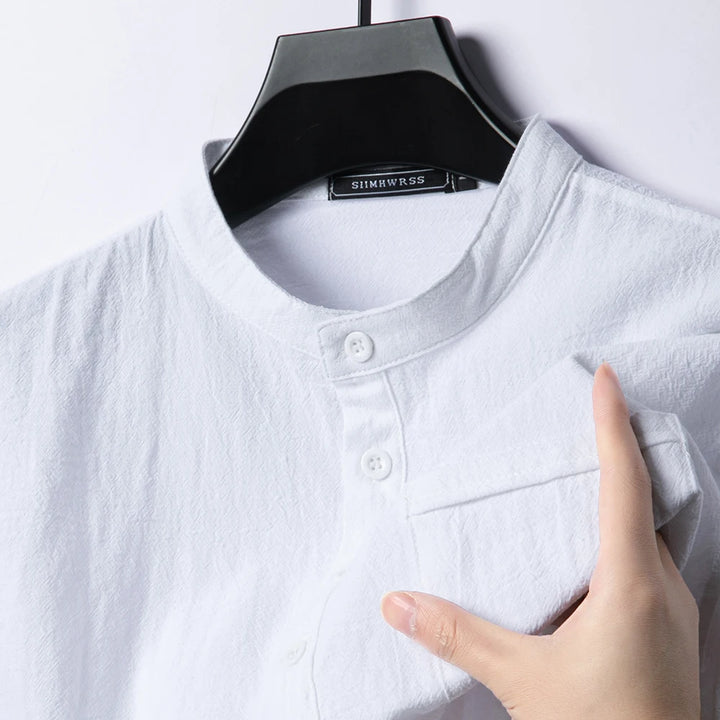 Calvin Coastal Cotton-Linen Shirt