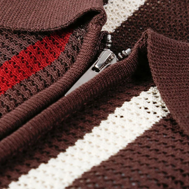 Nolan Open Knit Polo