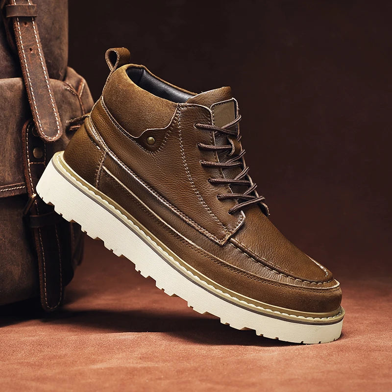 Caleb Genuine Leather Boot