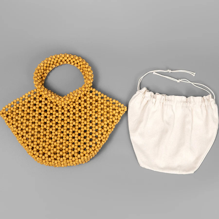 The Antibes Wooden Bead Tote
