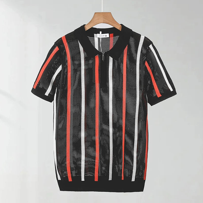 Nolan Open Knit Polo