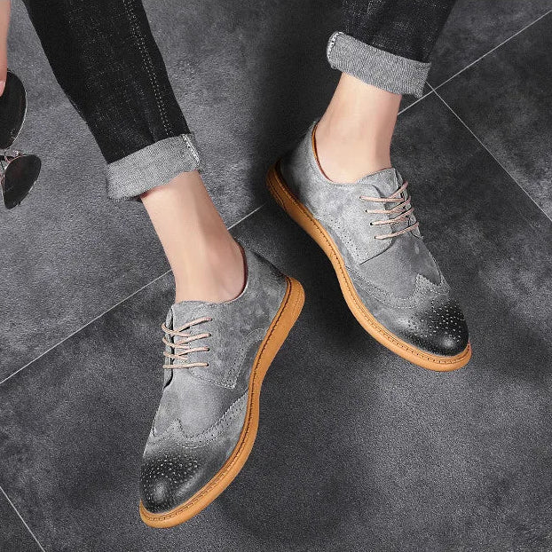 Santorini Suede Wingtip Shoe