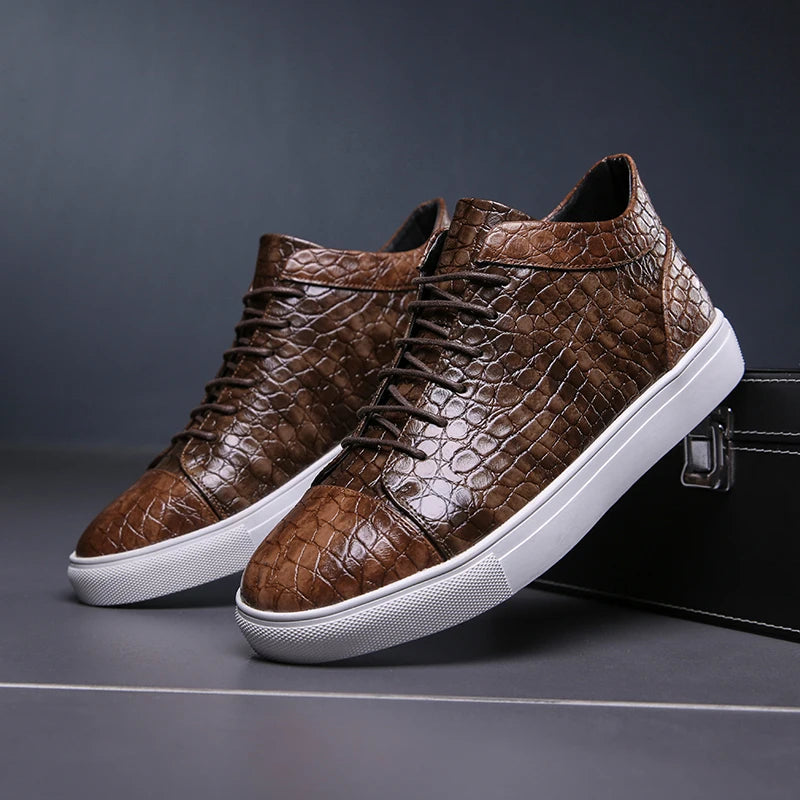 Anthony Sartain Leather Sneakers