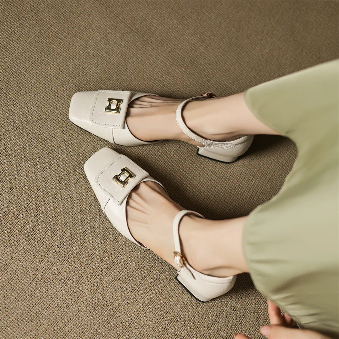 Bella Block Heel Pump