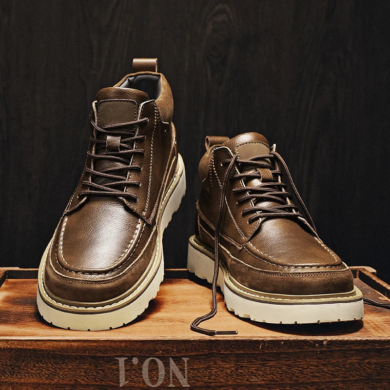Caleb Genuine Leather Boot