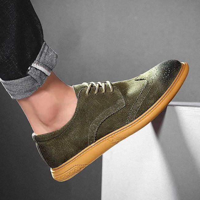 Santorini Suede Wingtip Shoe