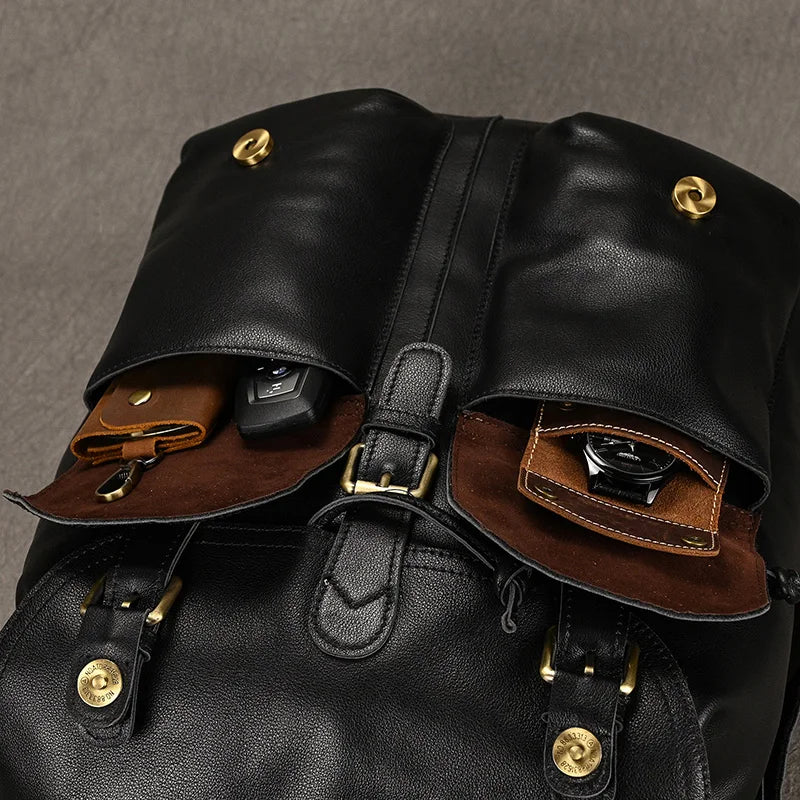 Hudson Genuine Leather Backpack