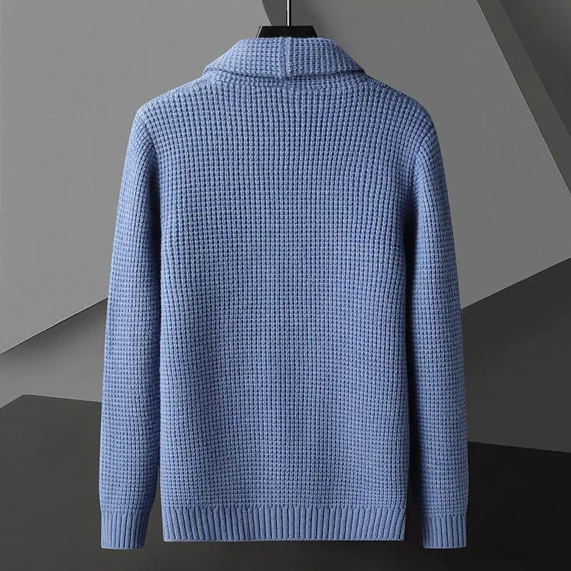 Vincenzo De Luca Waffle-Knit Cardigan