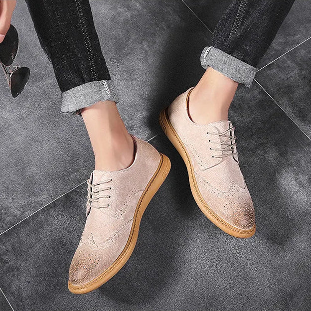 Santorini Suede Wingtip Shoe