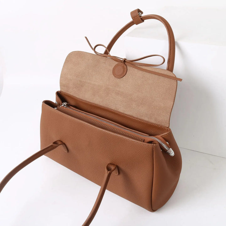 Bella Bow Leather Handbag