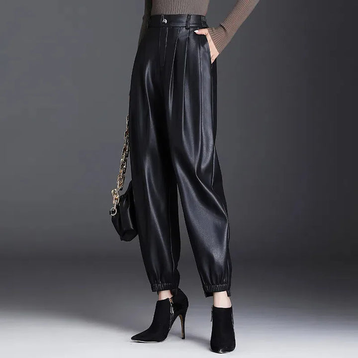 The Elise Faux Leather Pants