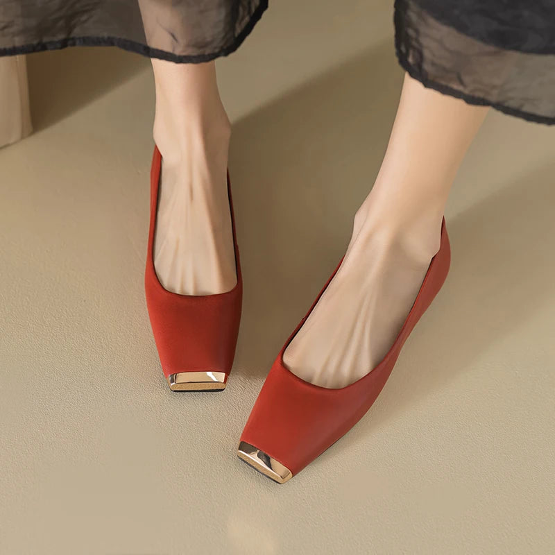 Dania Gold Toe Ballet Flat