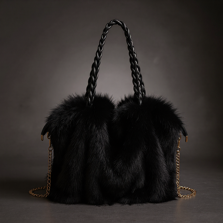 Melanie Faux Mink Fur Tote
