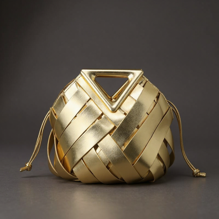 Victoria Handwoven Mini Bucket Bag