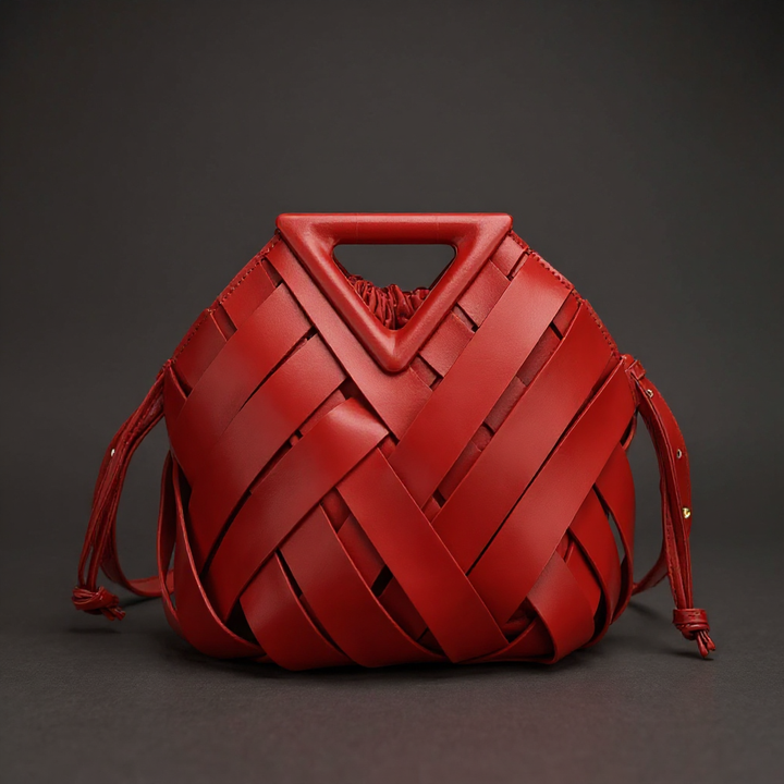 Victoria Handwoven Mini Bucket Bag