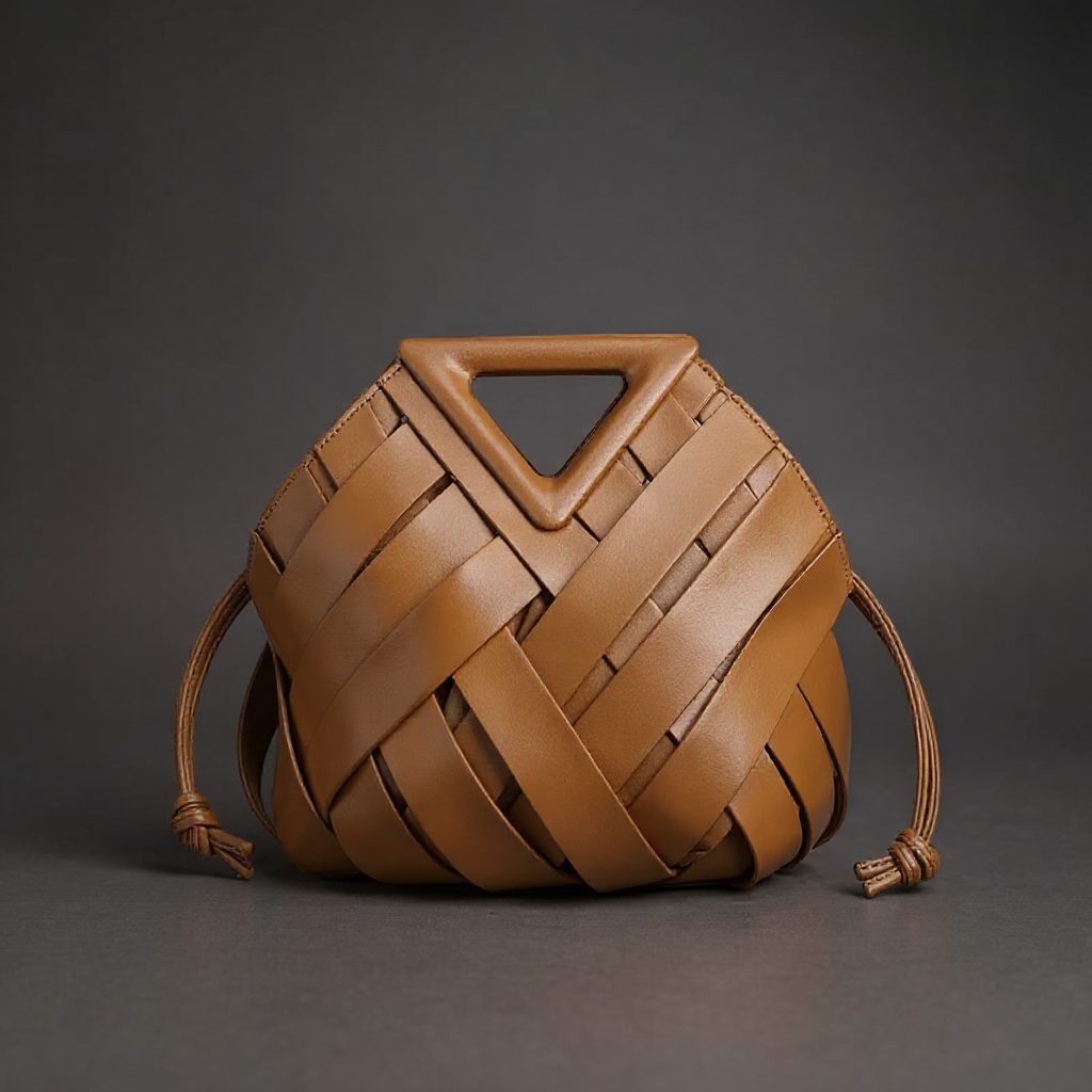 Victoria Handwoven Mini Bucket Bag