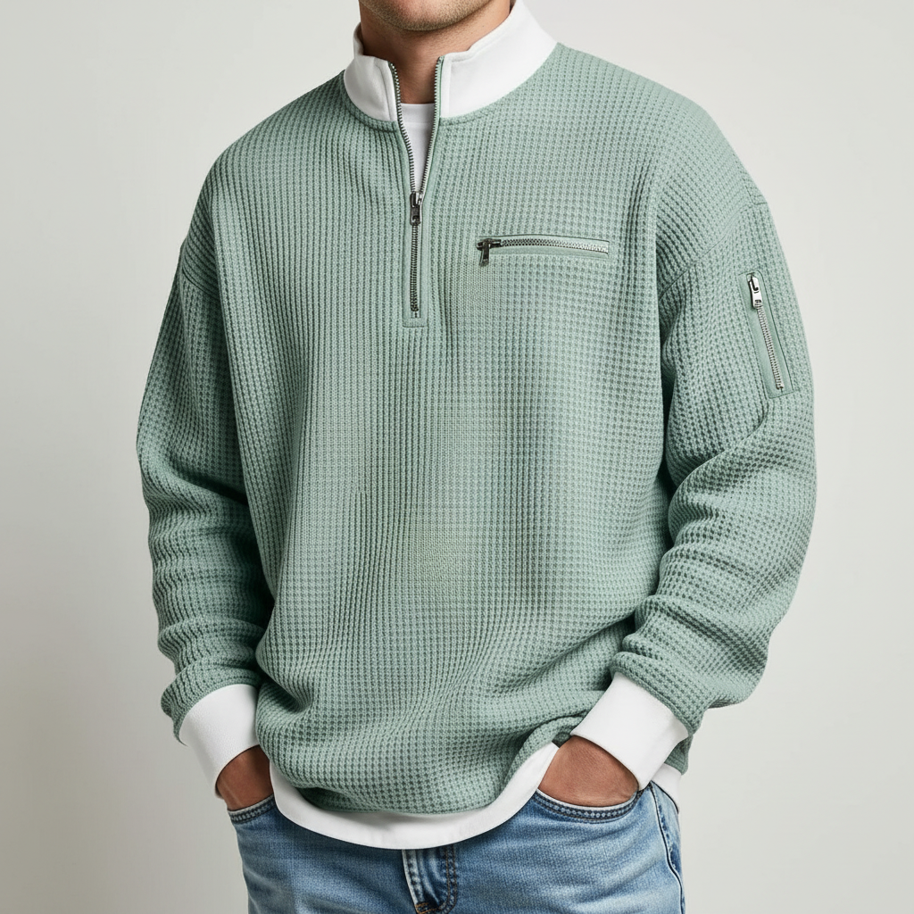 Warren Waffle Knit Sweater