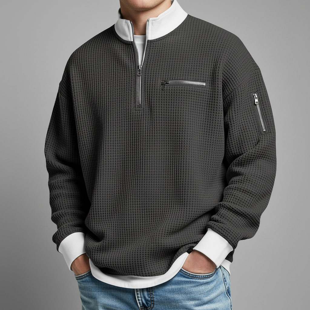 Warren Waffle Knit Sweater