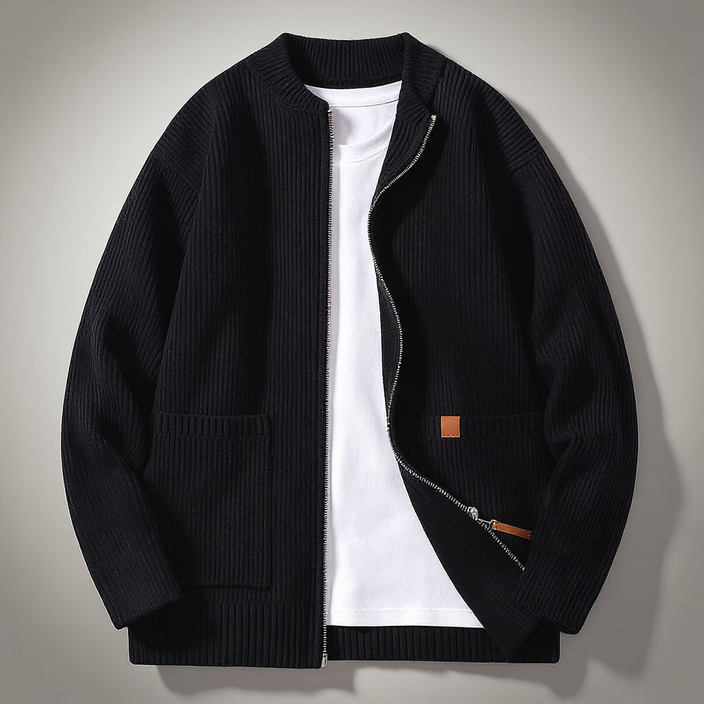 Charlie Ribbed Knit Cardigan