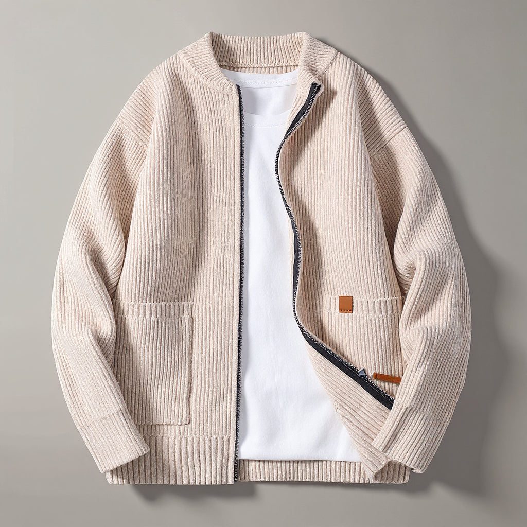 Charlie Ribbed Knit Cardigan