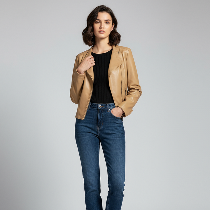 Natalie Tailored Leather Jacket