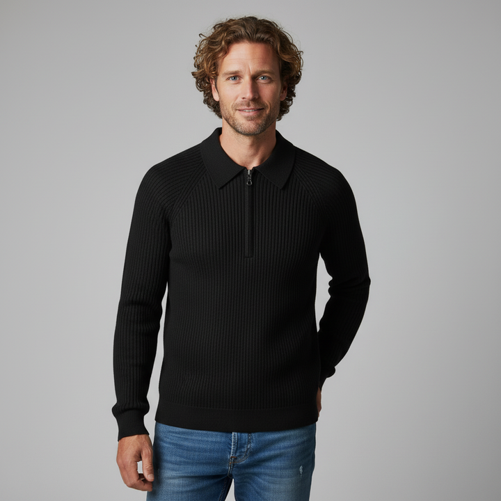 Monroe Merino Wool Ribbed Sweater